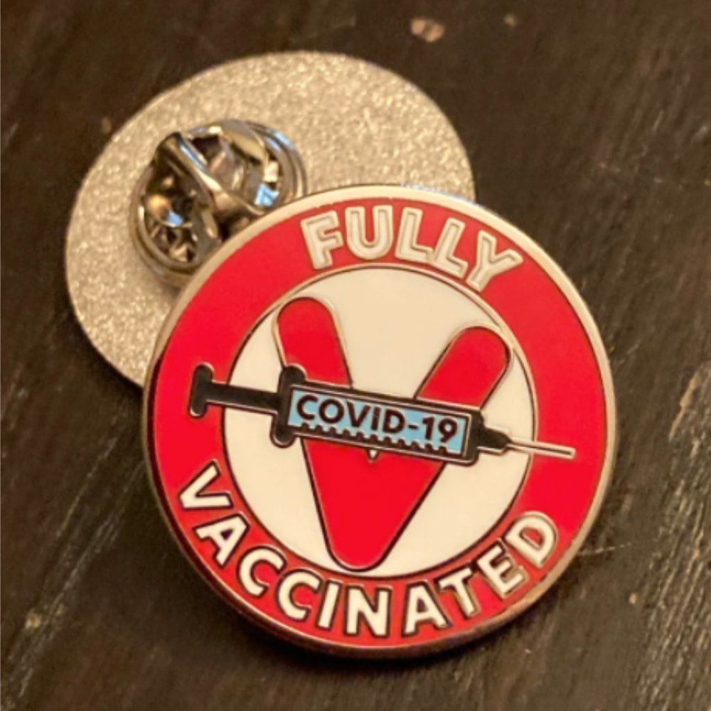 Vaccinated Pin - Fully Vaccinated